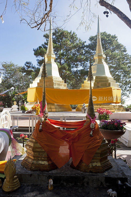 Wat Phra That Doi Tung。